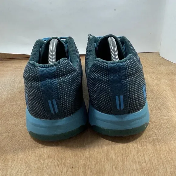 No Bull Trainer Men Size 11 Low Top Green Blue Superfabric Gym Shoes Sneakers