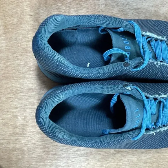 No Bull Trainer Men Size 11 Low Top Green Blue Superfabric Gym Shoes Sneakers