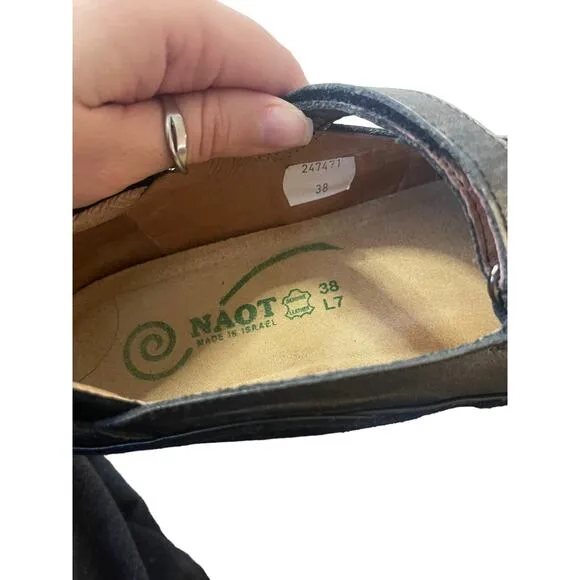 Noat Women's EUR 38 US 7 Metallic Matai Metal Leather Mary Jane Shoes
