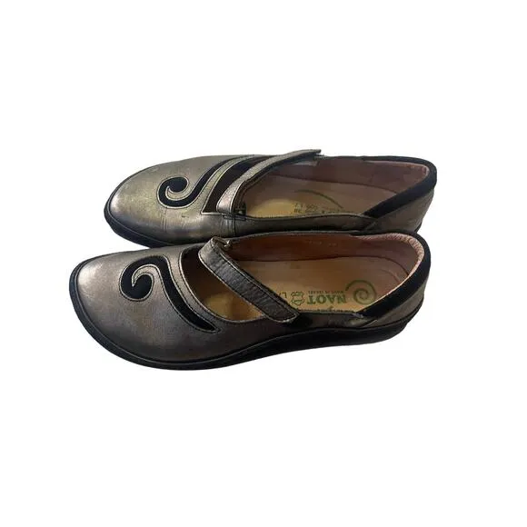 Noat Women's EUR 38 US 7 Metallic Matai Metal Leather Mary Jane Shoes