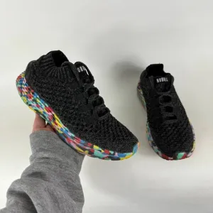 NOBULL Allday Sneakers Womens 7 Black Lace Up Low Top Running Athletic Shoes