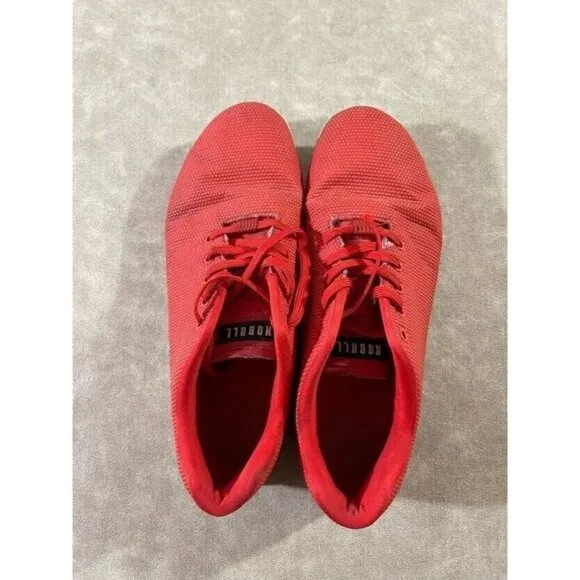 Nobull Mens Alert Trainer Athletic Shoes Low Top Lace Up Red Heather US 12.5