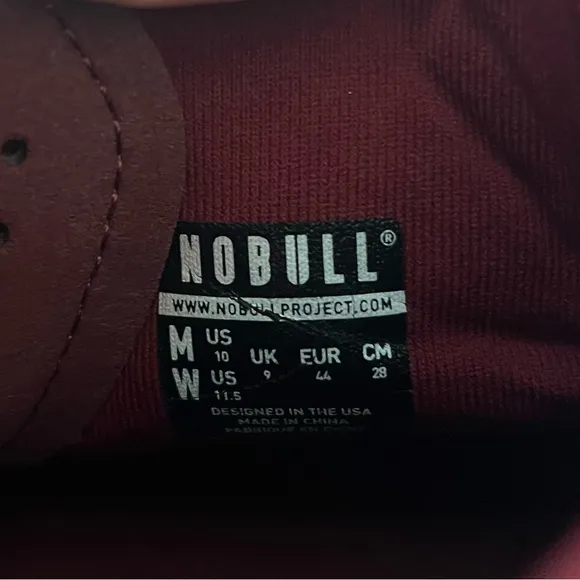 NOBULL Men's Burgundy High-Top Sneakers