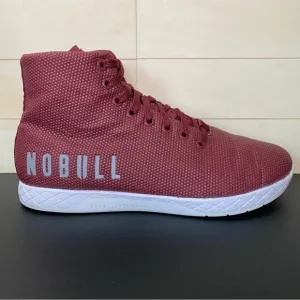 NoBull Outwork High Top Men's Size 10 Shoes Maroon White SuperFabric Trainers