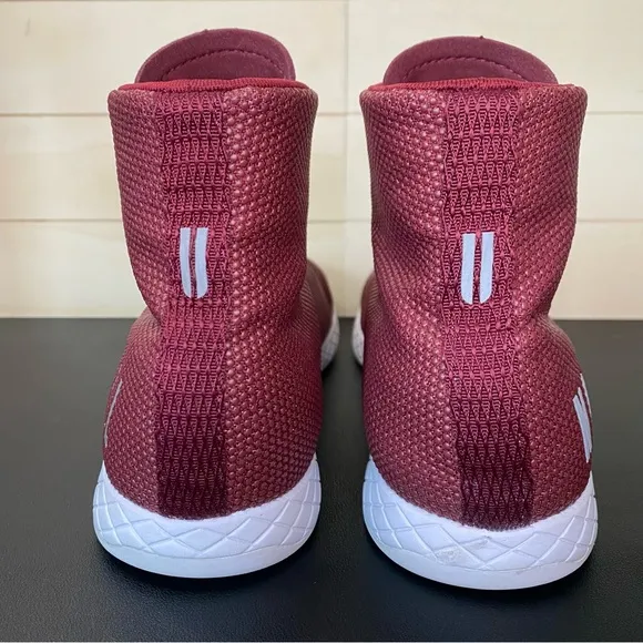 NoBull Outwork High Top Men's Size 10 Shoes Maroon White SuperFabric Trainers