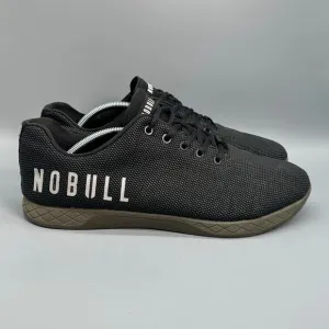 NOBULL SuperFabric Mens 13 Black Green Athletic Shoes Lace Low Trainer Sneakers