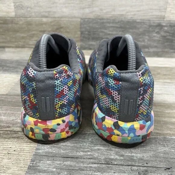 Nobull Wild Impact Shoes Men’s 8.5 Women’s 10 Rainbow All Over Pixel Trainer Run
