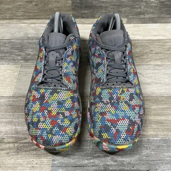 Nobull Wild Impact Shoes Men’s 8.5 Women’s 10 Rainbow All Over Pixel Trainer Run