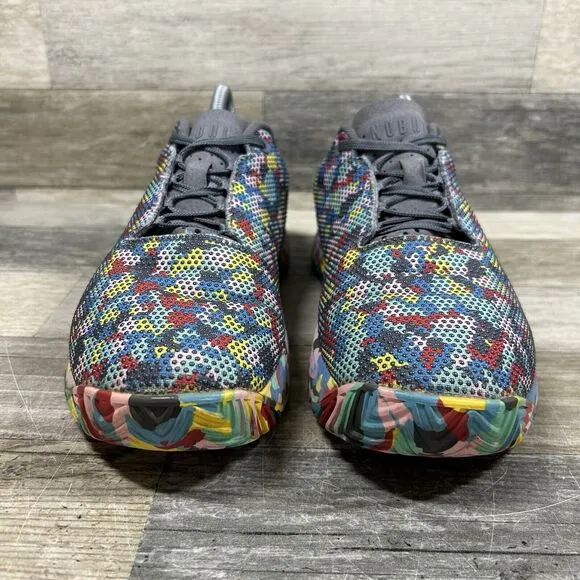 Nobull Wild Impact Shoes Men’s 8.5 Women’s 10 Rainbow All Over Pixel Trainer Run