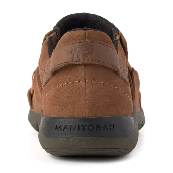 NWOB $150 MANITOBAH MEN'S MAKWA SLIP-ON BUNGEE LOOP SHOES - OAK