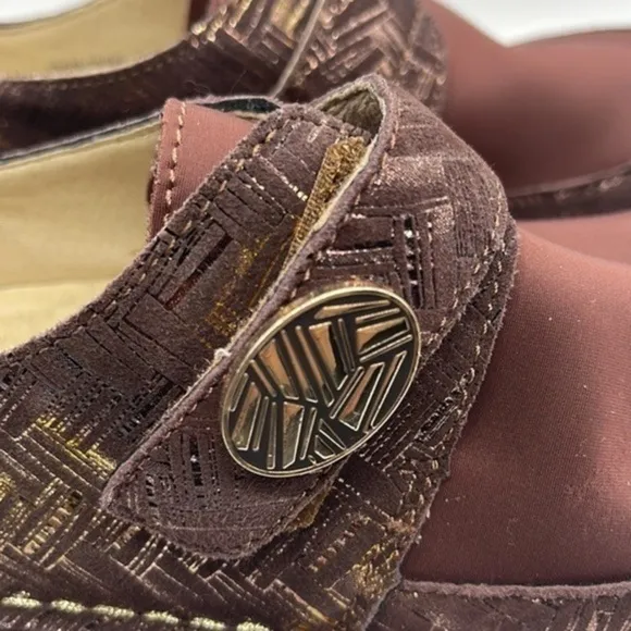 NWOB Alegria Brenna PG Lite Dream Fit Brown Leather Comfort Shoes EU 39 US 8.5