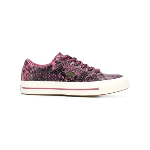 NWOB Converse 161547C One Star Snake Low Top Trainer Leather Men 9 Women 11  ANB