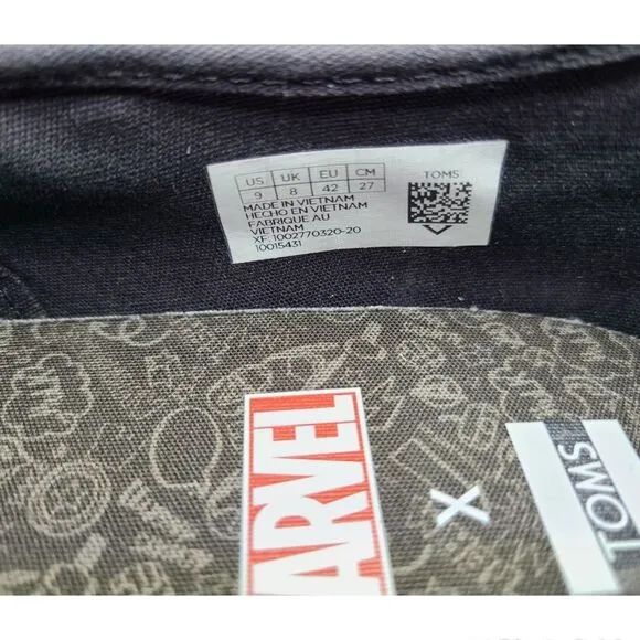NWOB|Toms x Marvel Avengers Slip-On Sneaker, 9