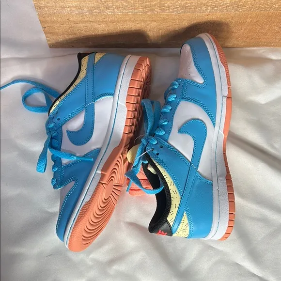 NWOT Nike Dunk Low SE Kyrie Irving Blue and White Sneakers