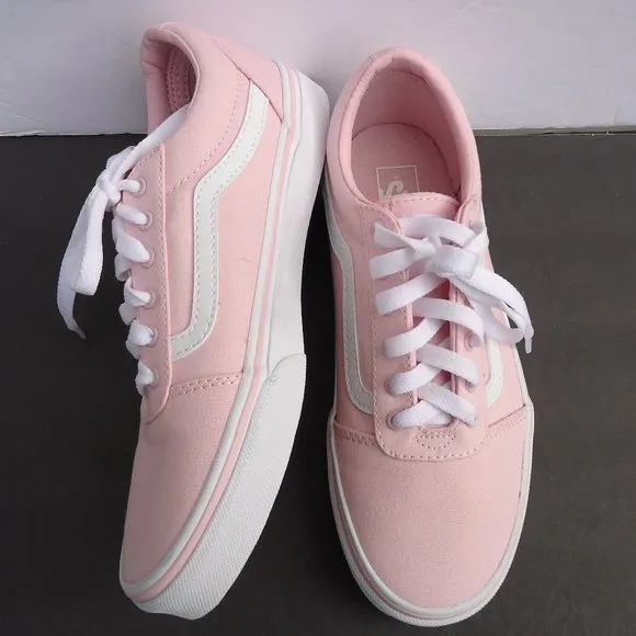 NWOT. SIZE 4.0. Missy VANS low top pink sneakers shoes.