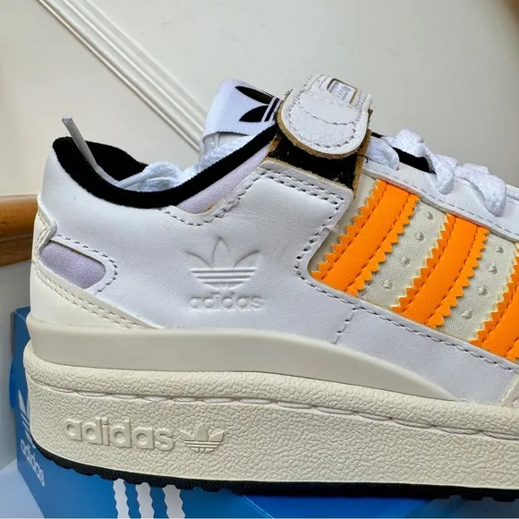 NWT Adidas Forum Low 84 Women’s Sneakers Off White Orange Rush Purple Tint Shoes