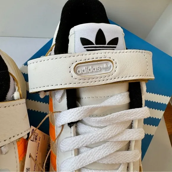 NWT Adidas Forum Low 84 Women’s Sneakers Off White Orange Rush Purple Tint Shoes