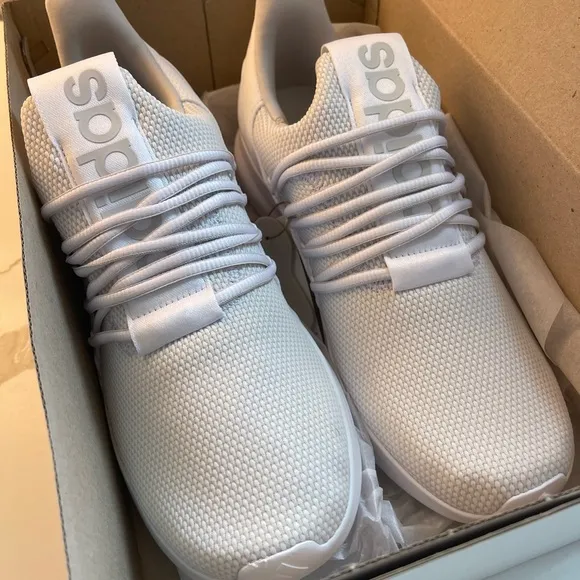 NWT Adidas white lite racer cloudfoam men’s tennis shoes 11