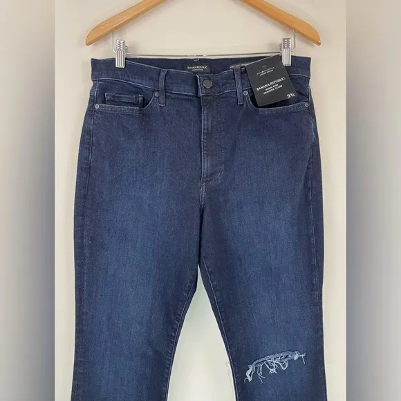 NWT Banana Republic High Rise Cropped Flare Jeans Size 31L