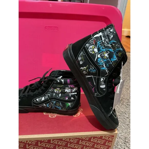 NWT Disney X Vans Sk8-Hi Villains shoes size 6.5M/ 8W