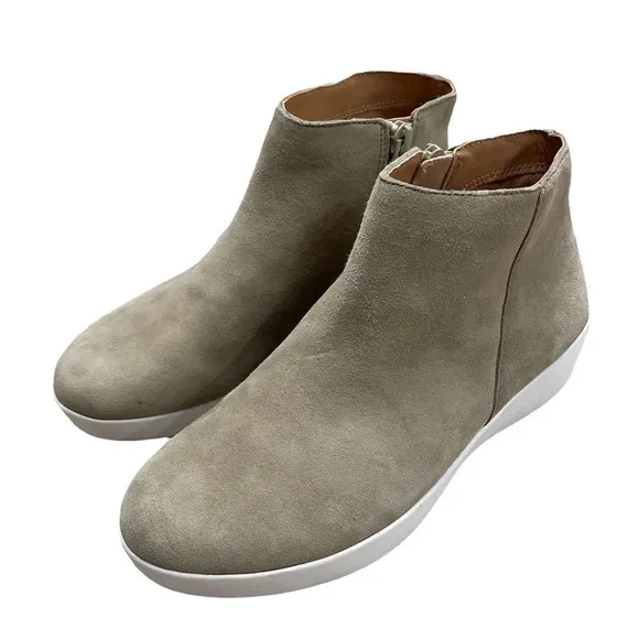 NWT FitFlop Womens SUMI Suede Ankle Boot Shoes US 5