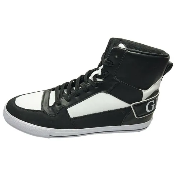 NWT GUESS PASQ AUTHENTIC MEN'S BLACK HIGH TOP SNEAKERS SHOES SIZE 12 13