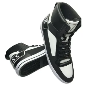 NWT GUESS PASQ AUTHENTIC MEN'S BLACK HIGH TOP SNEAKERS SHOES SIZE 12 13