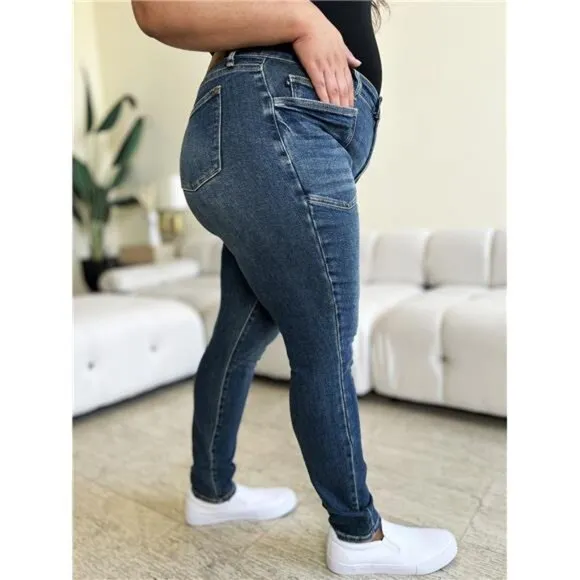 ⭐NWT ⭐Judy Blue Plus Size High Waist Skinny Jeans, Large Pockets, Stretchy Comfy