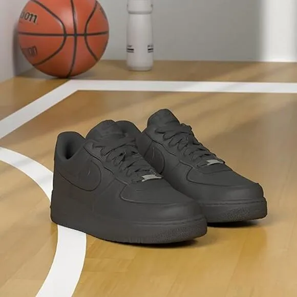 NWT Nike Air Force 1 Low Women's Casual Shoes Leather ,Black-Size 10