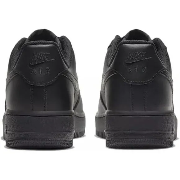 NWT Nike Air Force 1 Low Women's Casual Shoes Leather ,Black-Size 10