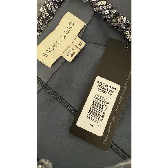 NWT SACHIN &amp; BABI Dorthea Gown Size 10