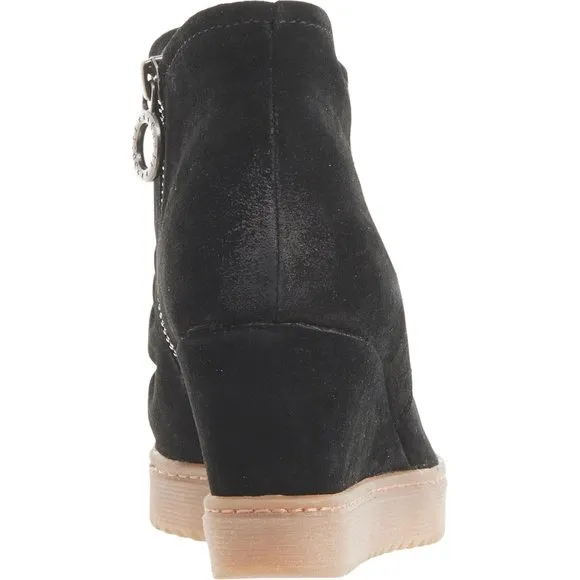 NWT Sofft Siri Wedge Booties Waterproof Suede  391S0