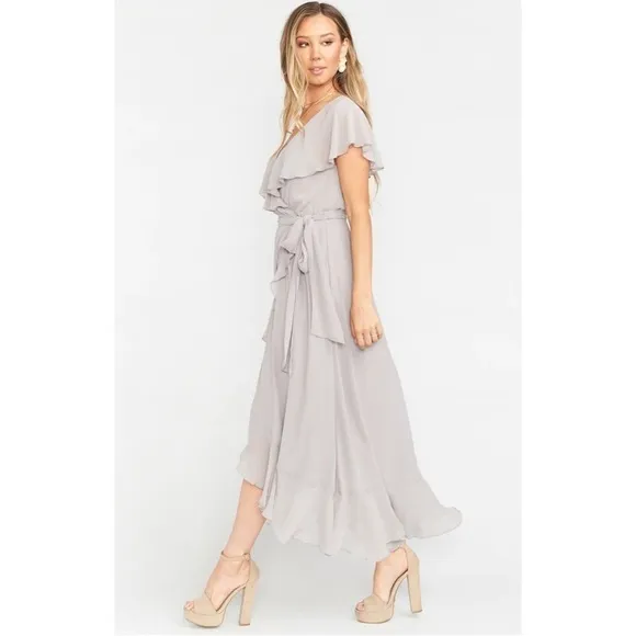 NWT5 Show Me Your Mumu Jess Ruffle Midi Dress