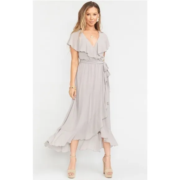 NWT5 Show Me Your Mumu Jess Ruffle Midi Dress