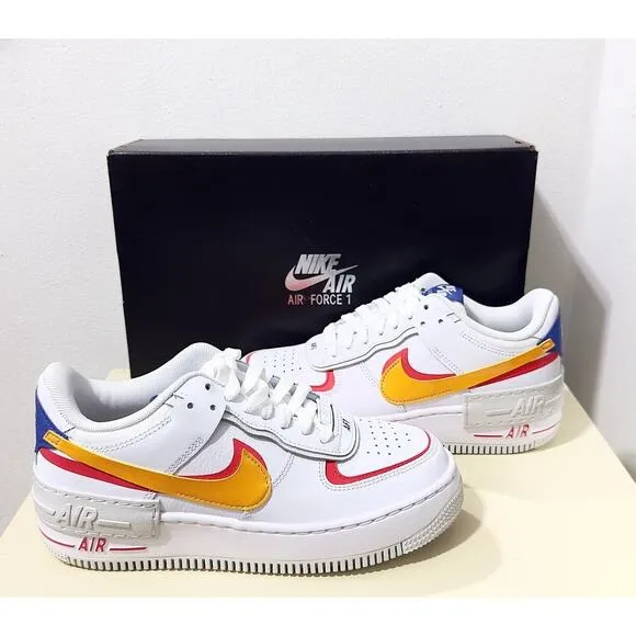 NWT:Nike - Air Force 1 Shadow - Summit White &amp; Siren Red (US Women's 7)