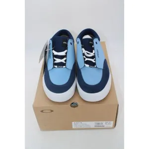 Oakley Low-Top Vulcanised Stonewash Blue Suede Shoes Size 10 Nwt