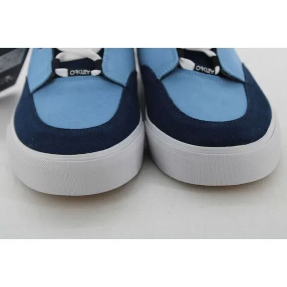 Oakley Low-Top Vulcanised Stonewash Blue Suede Shoes Size 10 Nwt