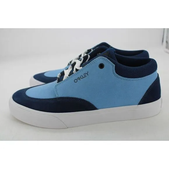 Oakley Low-Top Vulcanised Stonewash Blue Suede Shoes Size 10 Nwt