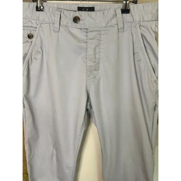 Oakley Men's Slim Fit Coupe Serree Gray Pants size 32