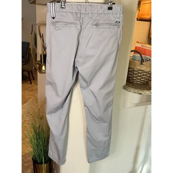 Oakley Men's Slim Fit Coupe Serree Gray Pants size 32