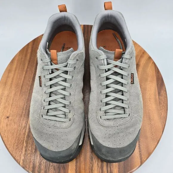 Oboz Bozeman Hiking Shoes Men's 10 Wide Gray Suede Leather Low Top Sneakers
