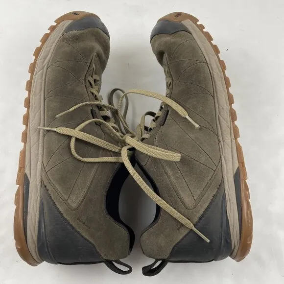 Oboz Bozeman Low Top Shoes Mens Size 12 Tan Brown Leather Suede Hiking Casual