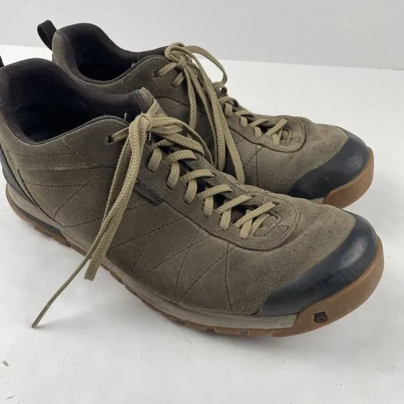 Oboz Bozeman Low Top Shoes Mens Size 12 Tan Brown Leather Suede Hiking Casual