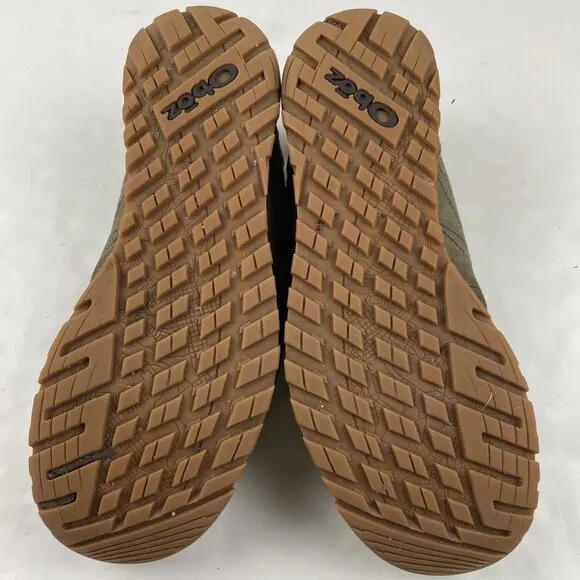 Oboz Bozeman Low Top Shoes Mens Size 12 Tan Brown Leather Suede Hiking Casual
