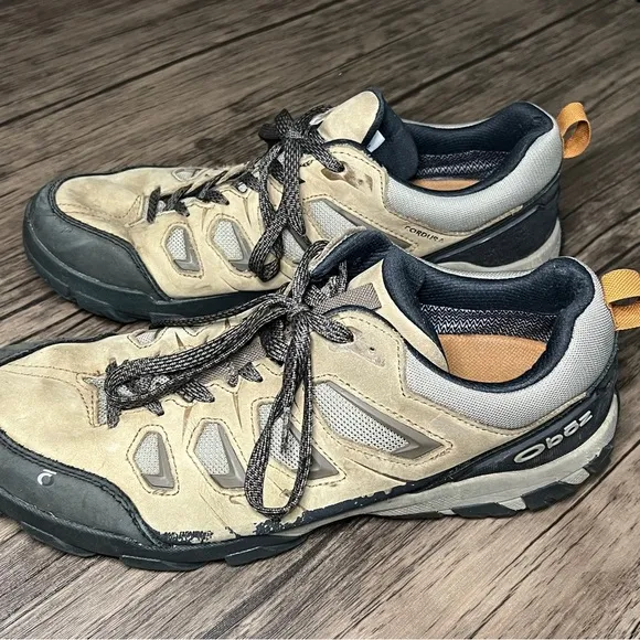 OBOZ Sawtooth X Low B-DRY Men's Hiking Shoes, Canteen, Men’s 12