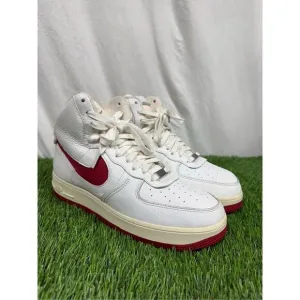 OG ALL Nike Air Force 1 High Sculpt “White Red” (DC3590-100) Women's Size 11.5