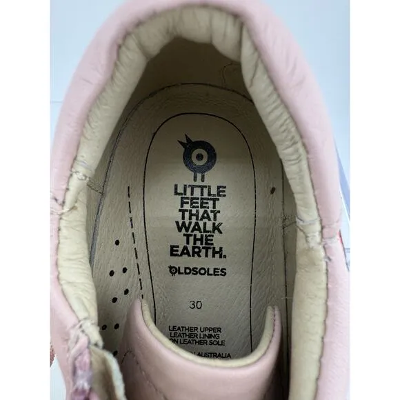 Old Soles #6027 Girl's Q of Hearts Powder Pink Sneakers Kids Size US 13 EU 30