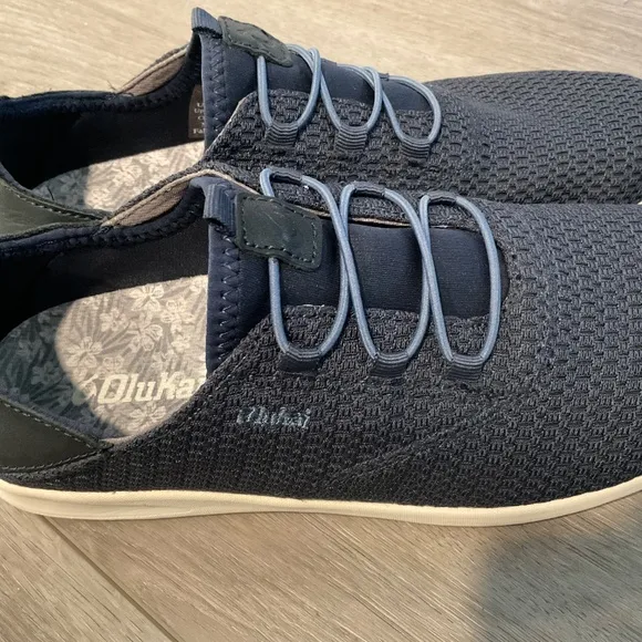 OluKai Alapa  Li  Blue Mesh 2 in One Slip On Slid Sneaker 8
