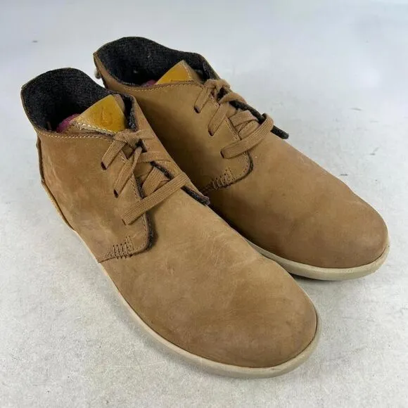 Olukai Hawai'iloa Manu ihu Men's Chukka Boot US 7 Tan Nubuck Lace-Up Shoes