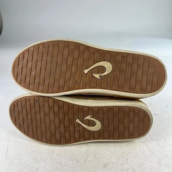 Olukai Hawai'iloa Manu ihu Men's Chukka Boot US 7 Tan Nubuck Lace-Up Shoes
